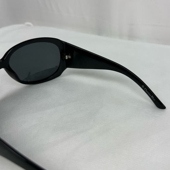 Dior Limited Swarovski Crystals Black Acetone Tinted Oversized Sunglasses - Picture 8 of 11